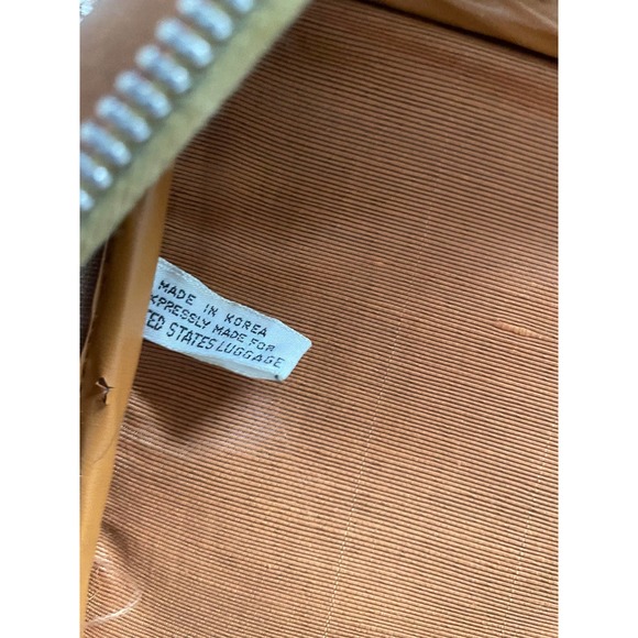 Vintage leather made in Korea for United States brown leather overnight briefcas - Picture 11 of 12